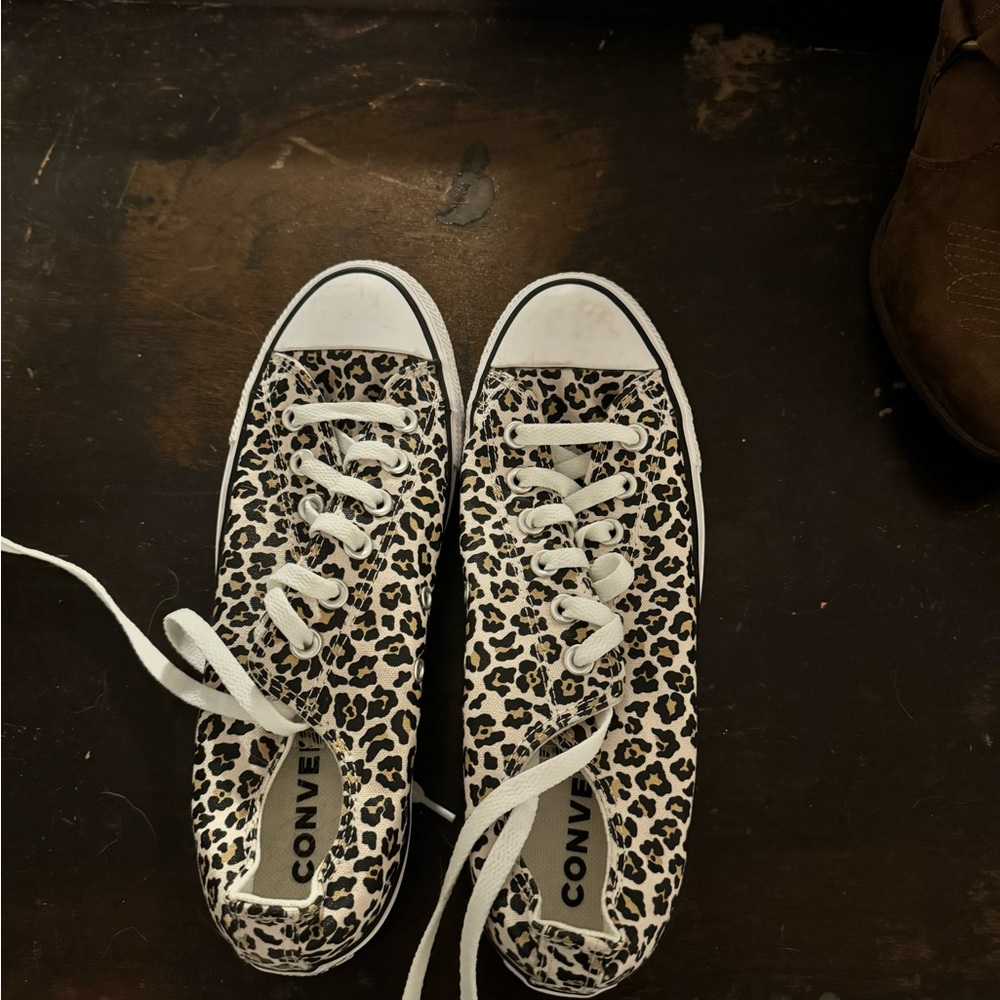 Converse Leopard Print Sneakers